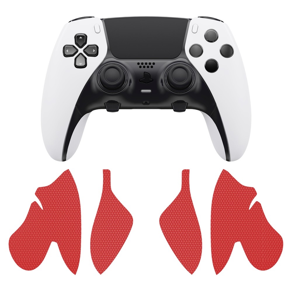 Anti-Skid Controller Grip for PS5 Edge Controller - PU Handle Passion Red