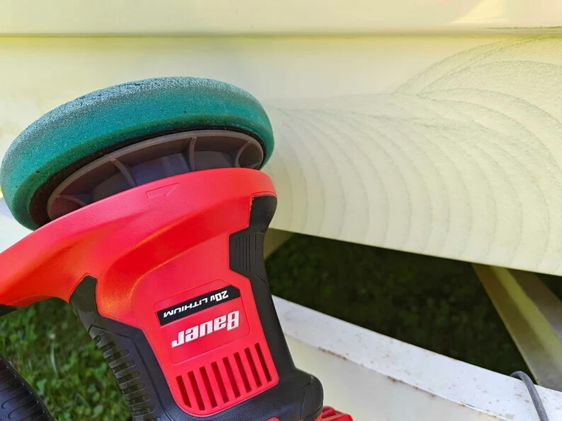 Hook & Loop Base for Harbor Freight BAUER 20V Cordless 6" Polish Buffer 19102C-B