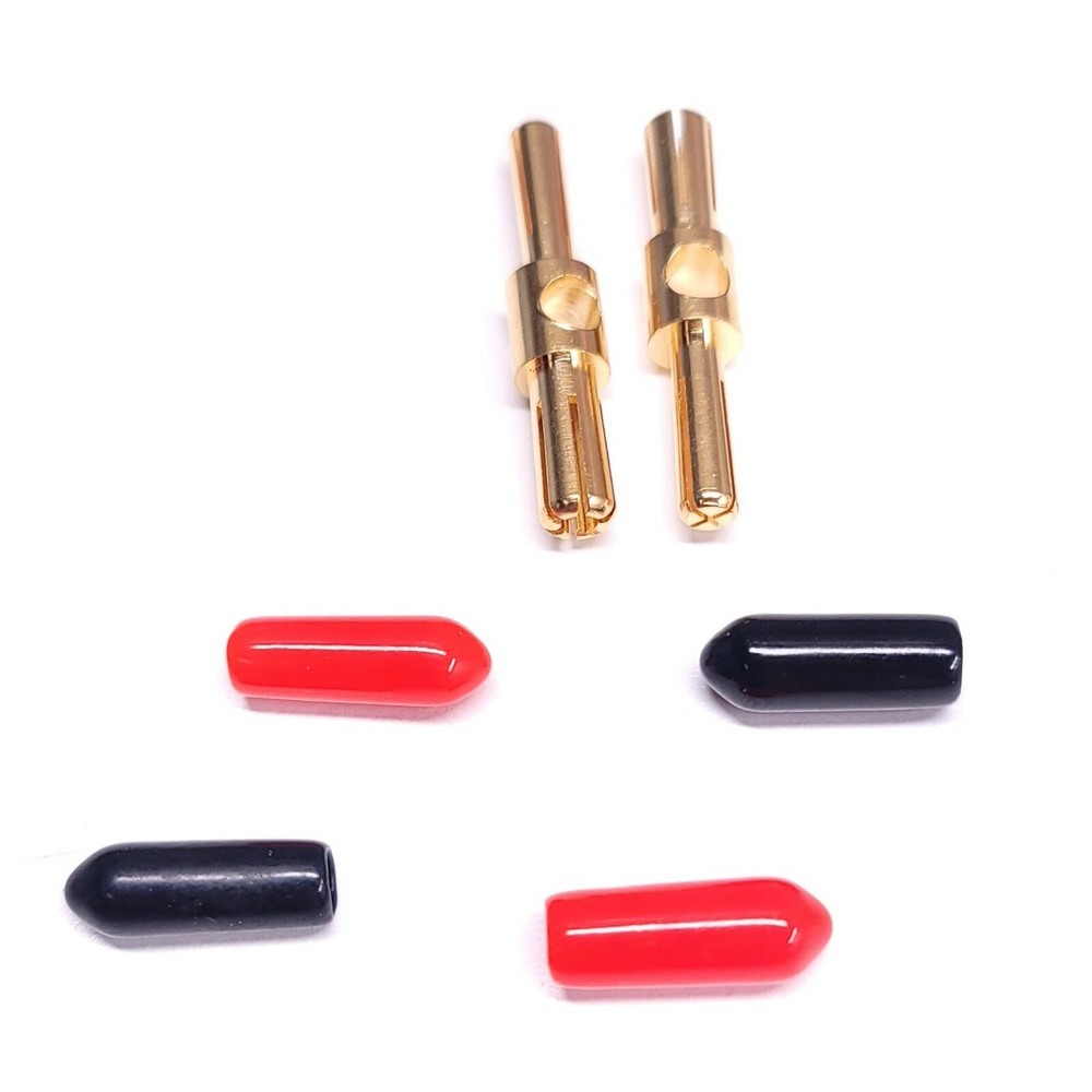 4/5mm Double Sided solid design gold plated bullet connector for icharger 5 pair