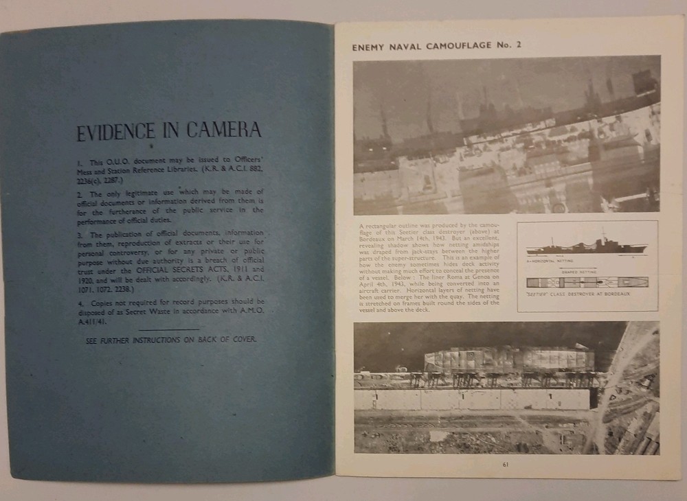 Evidence in Camera. Number 4, Volume 6. Jan 24th 1944. Missing pages see notes