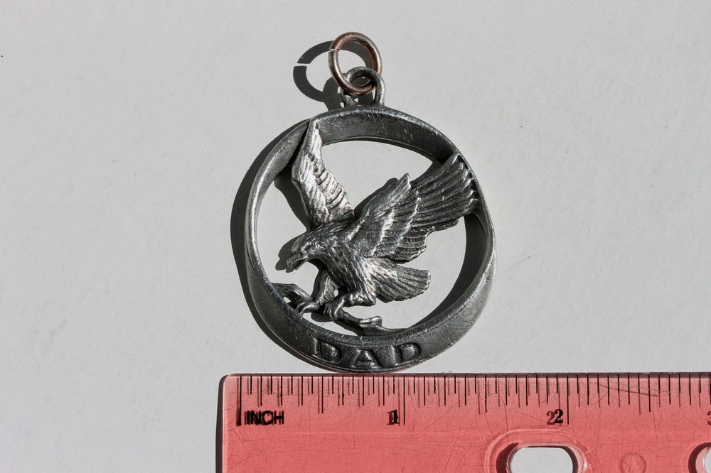 Vintage Father's Day pendant eagle "DAD"