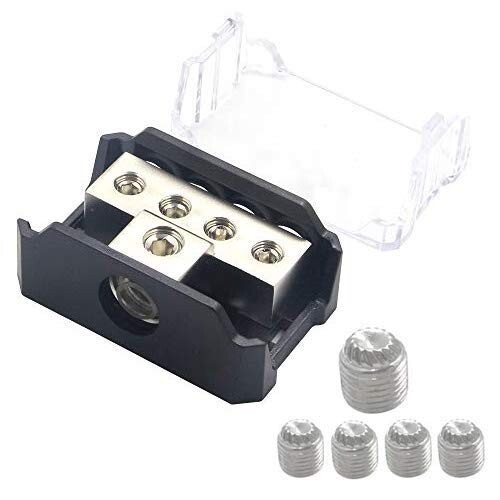 Professional Grade 4-Way Audio Power Distributor - Easy Installation, 2 Pack