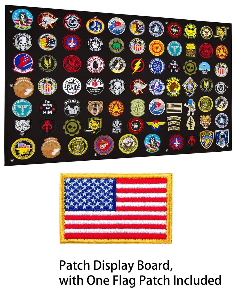 Tactical Patch Display Panel Holder Board for Military Army Combat Morale Uni...