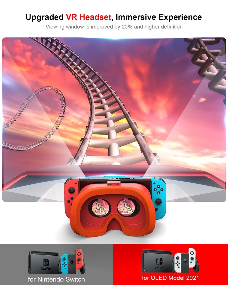 For Nintendo Switch & OLED VR Headset Labo VR Kit 3D Goggles Gaming Experience