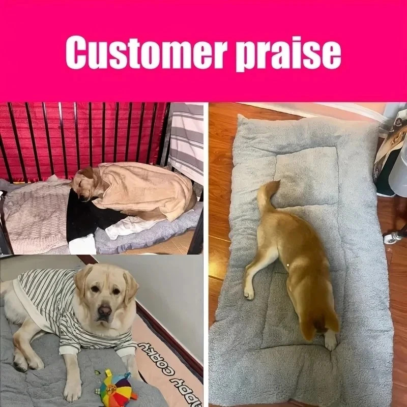 XXLargePlush Dog Bed Sofa Thickened Super Soft Polyester Pet Mat