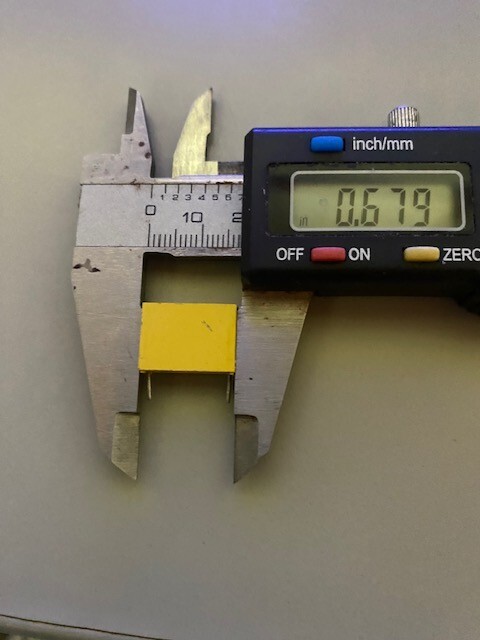 Philips .33uF 330nF 250V Polyester Film Cap Capacitor