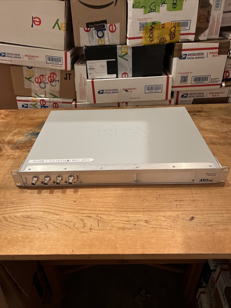 Axis 291 1 U Video Serv Rack 0267-001-05 with Encoder Blade Tested & Working