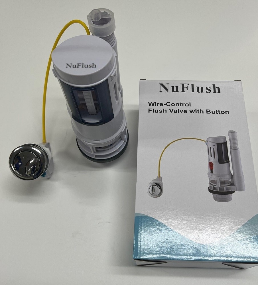 2.5-inch, Dual Flush Valve has adjustable Overflow Tube, Cable activated Flush.