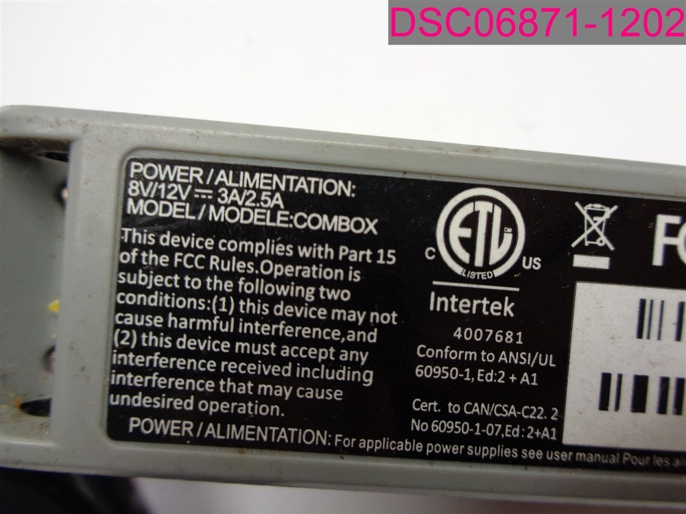 Ingenico COMBOX 296149398 8V-12V-3A/2.5A w/ Terminal & Ether Cables