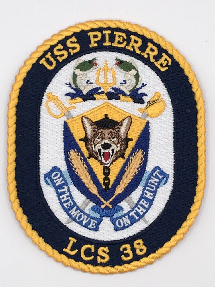 Ship's crest patch of USS PIERRE (LCS 38)