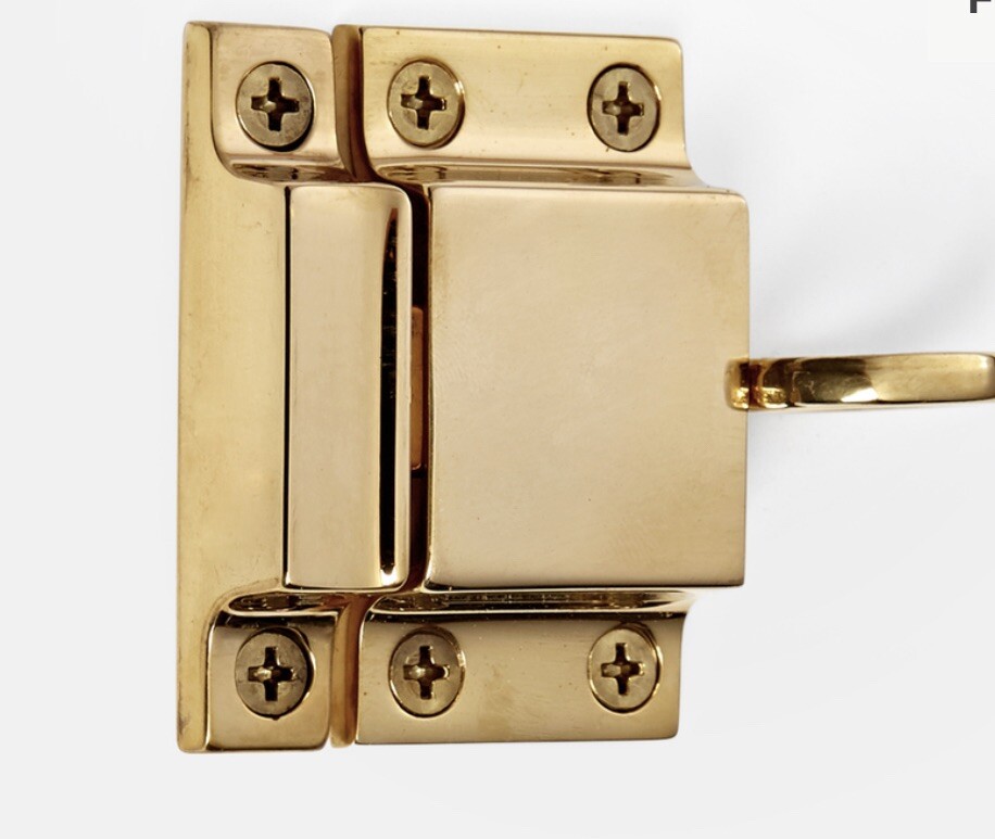 Rejuvenation Transom Catch Unlacquered Brass C4014