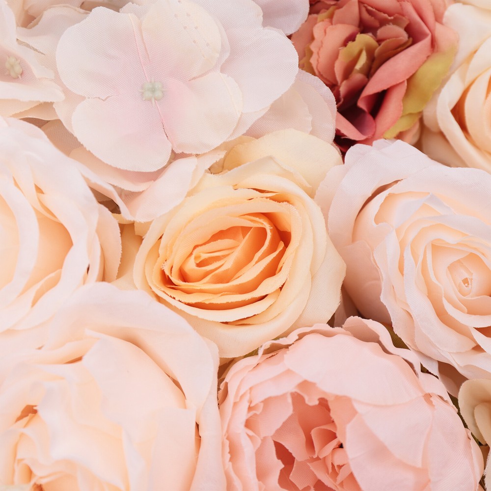 4Pcs Banquet Wedding Party Artificial Flower Silk Hydrangea Wall Panel Decor
