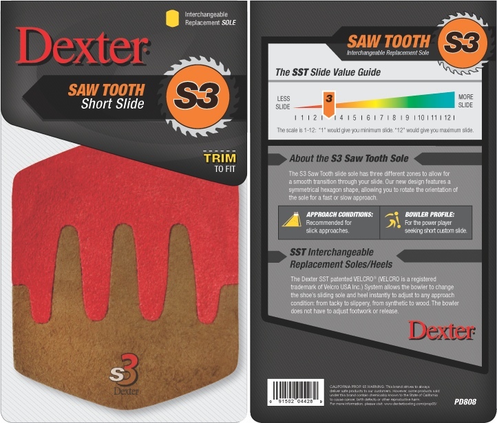 *NEW* Dexter Replacement Sole #3 Sawtooth Red/Brown