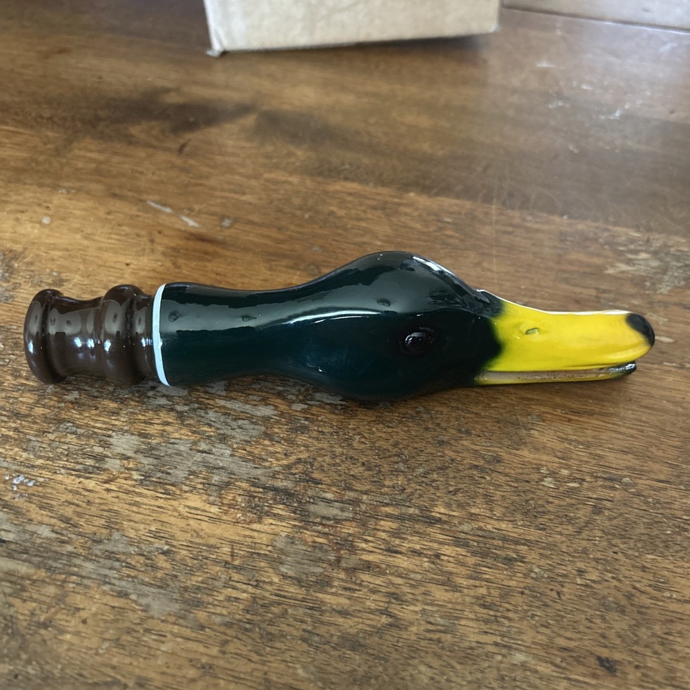 WALTON CERAMIC MALLARD HEAD CALL! SIGNED!