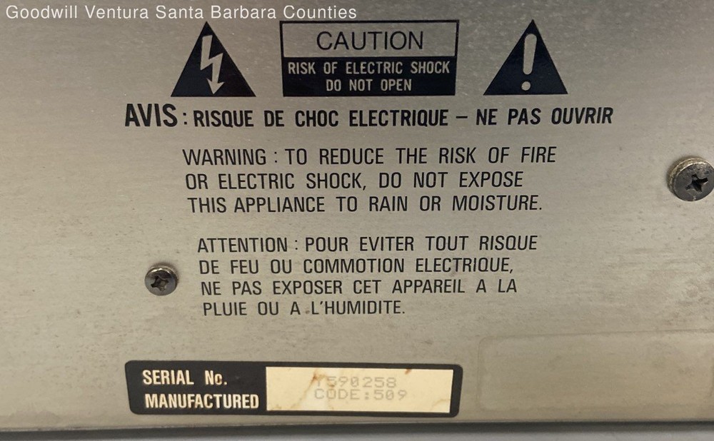 Vector Research VCX-350 Double Cassette Deck Player Working