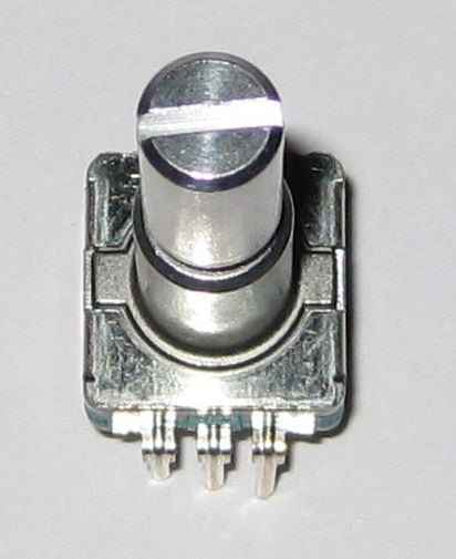 10 X Alps Rotary Encoder w/ Momentary Switch - 30 Detent / 360 Degrees PC Mount