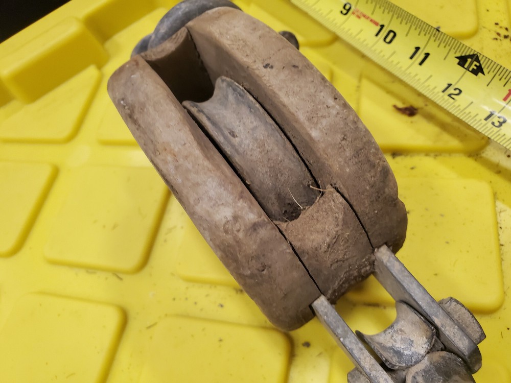 Vintage Block and Tackle Pulley #5