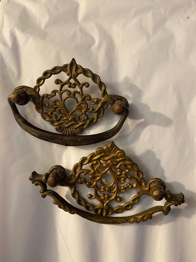 4 Different Vintage Drawer Pulls Handles Hardware Mid Century Modern