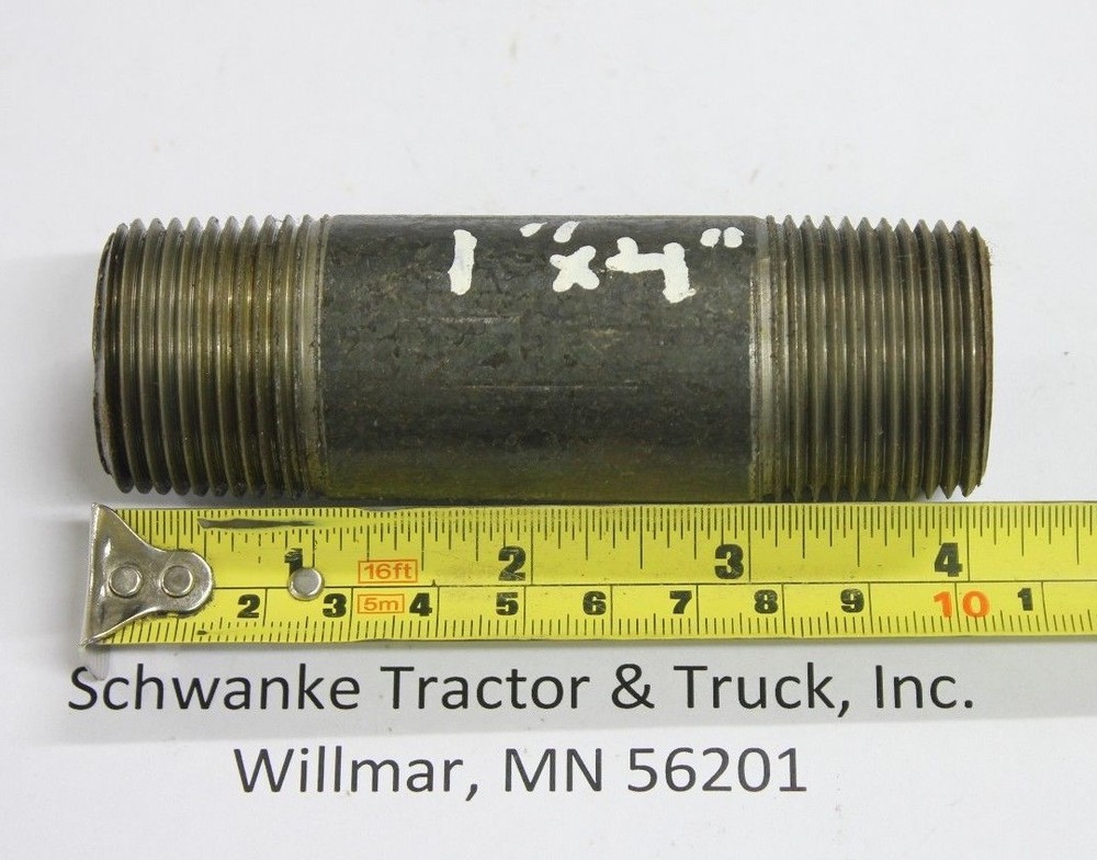 1" x 4" schedule 40 black steel pipe nipple