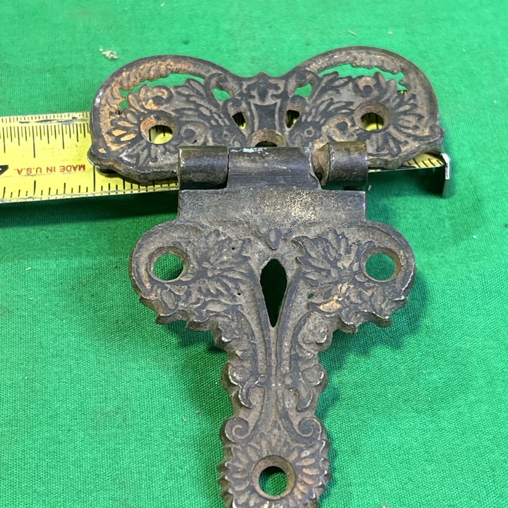 Antique Hardware Hinge Cast Brass 3/8’’ Offset , 4 1/2”long