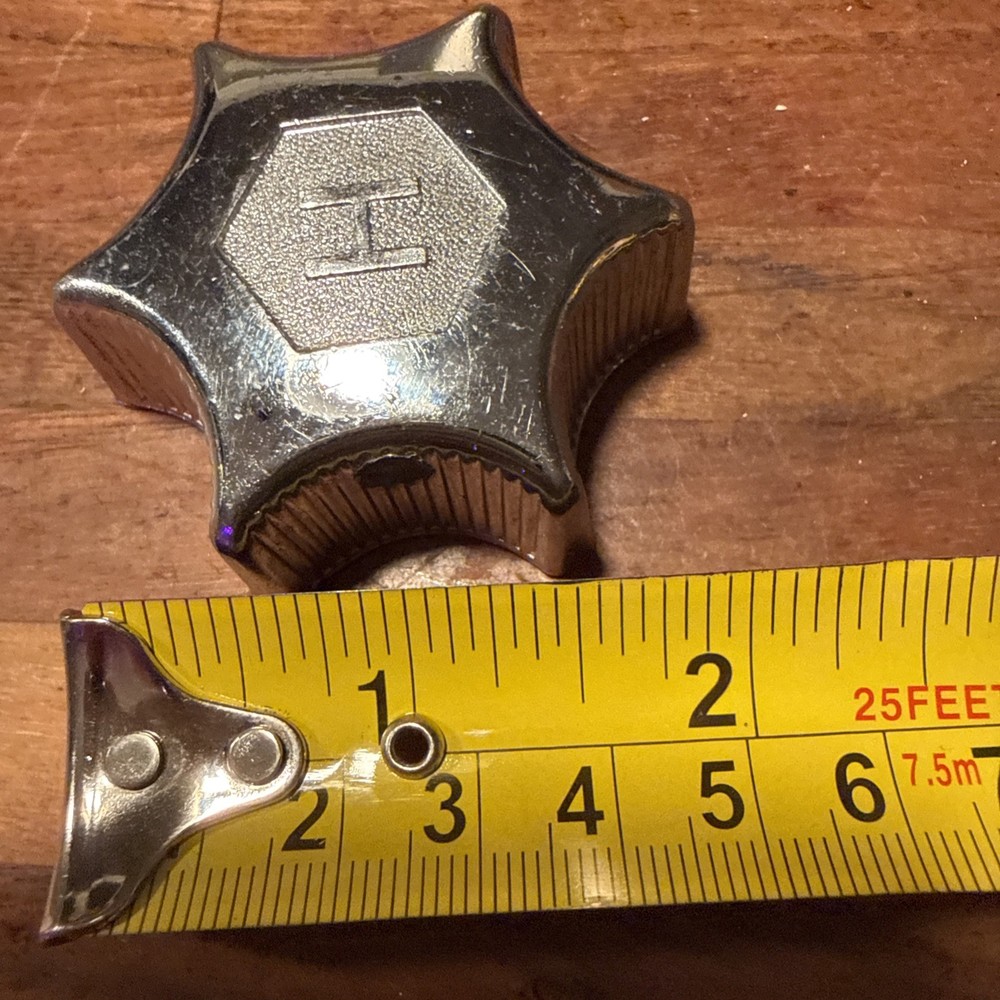 Vintage Melard Chrome Old School Sink Knobs Hot & Cold