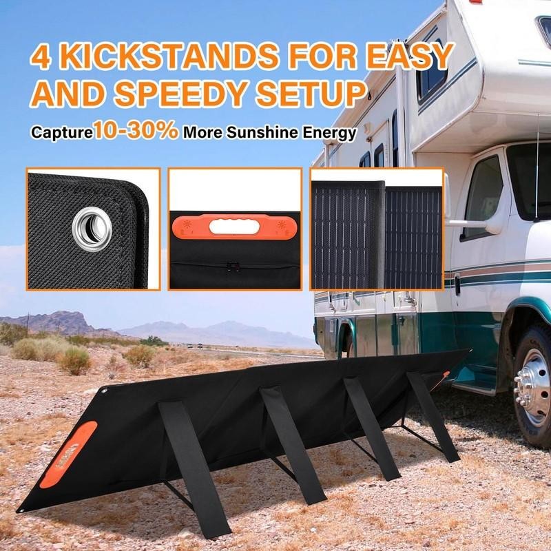 400W Portable Solar Panel Waterproof IP66 Foldable Solar Panel kit Brand New---