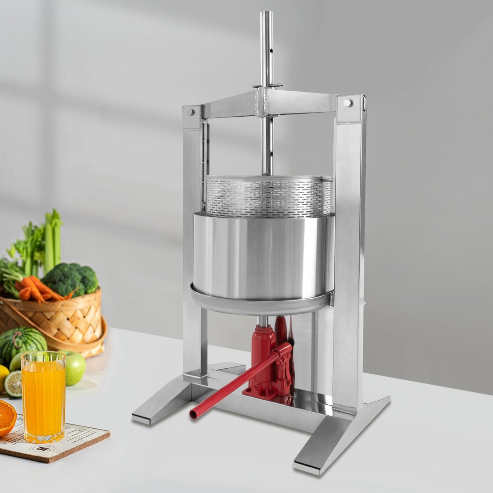 Fruit Press Crusher Grinder Apple Juice Wine Cider & Hydraulic Jack Fruit Press