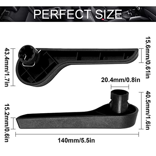 Seat Recliner Handle RH Passenger Side Front Ebony for Chevy Assorted Sizes