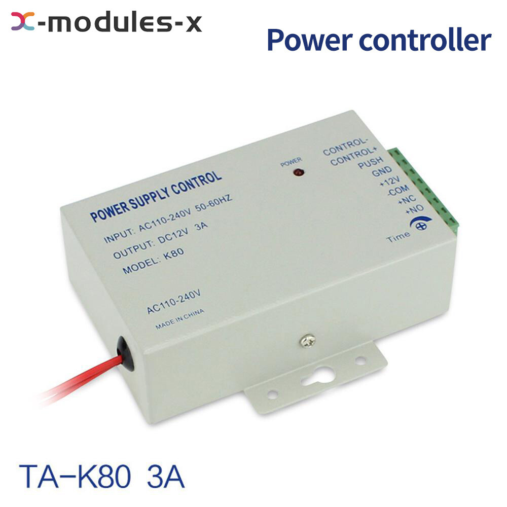 12V 3A Door Access Control Power Supply Controller Power Box For Intercom System