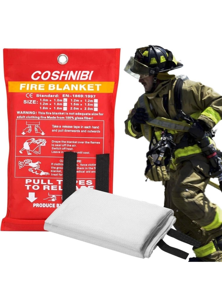 COSHNIBI Fire Blanket Emergency Fire Blanket for Home & Kitchen