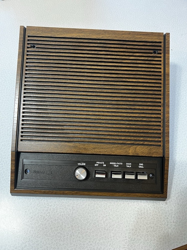 IS-408D Nutone 8 Inch Dark Brown Walnut Intercom Speaker
