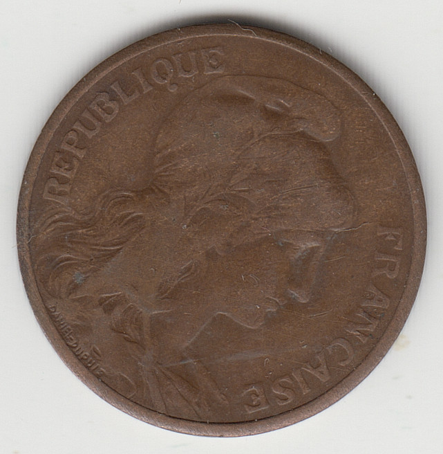 France 5 Centimes 1908