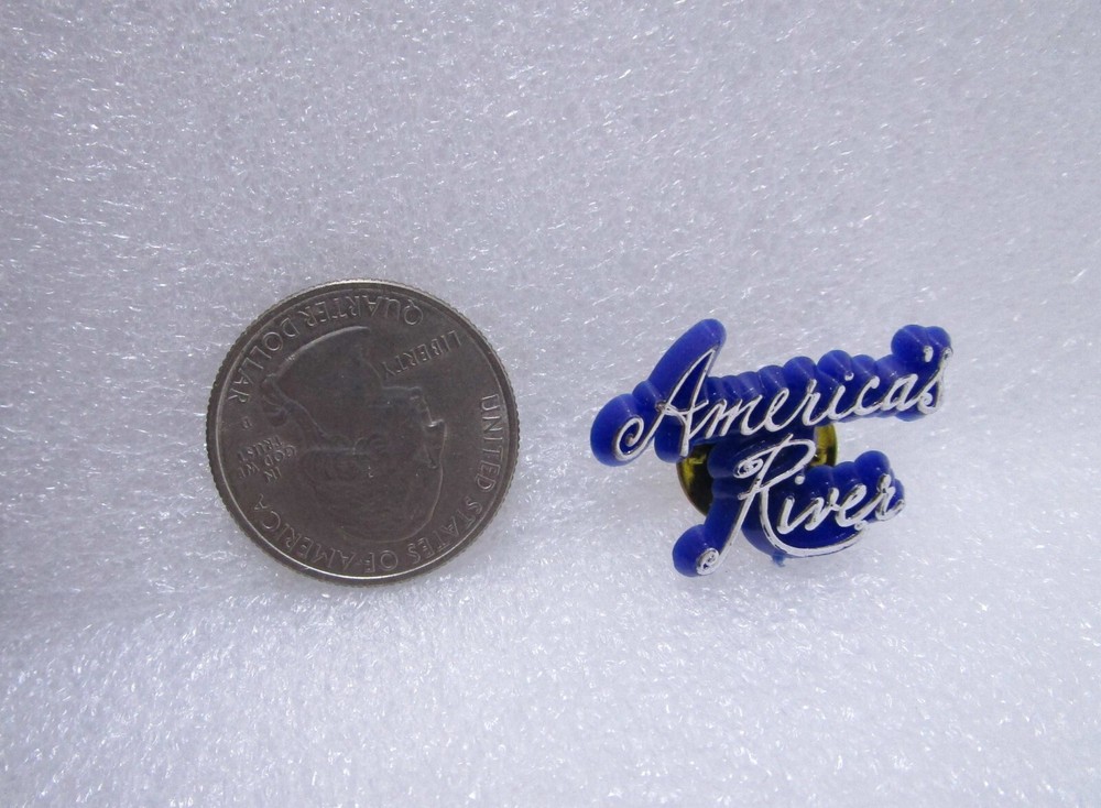 America's River Plastic Pin