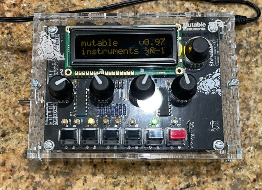 Original Limited Edition Mutable Instruments Shruthi-1 Clear Shruthi PCB cable