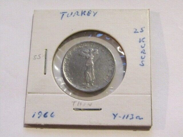 Turkey 1966 25 Kurus Coin