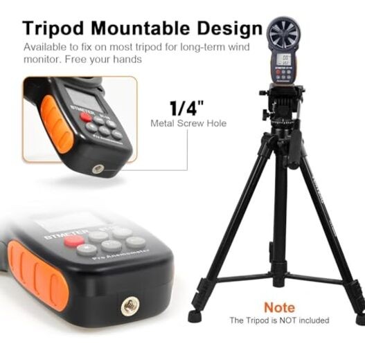 BT-100 Handheld Anemometer, Digital Wind Speed CFM Meter BT-100 Anemometer
