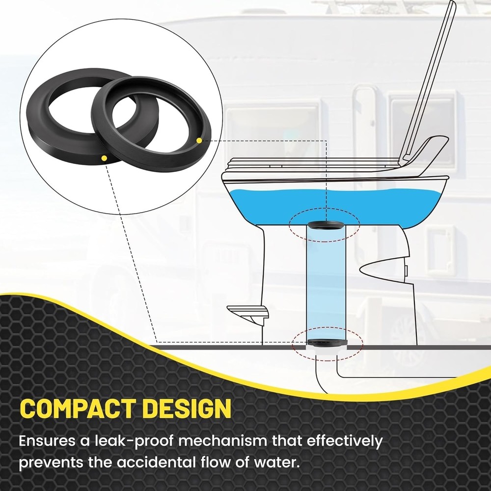 Oyviny 34120 Waste Ball Seal Kit for Thetford Style plus & Style II, RV Toilet