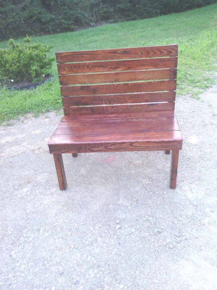 Custom Handmade Oak Hall Bench