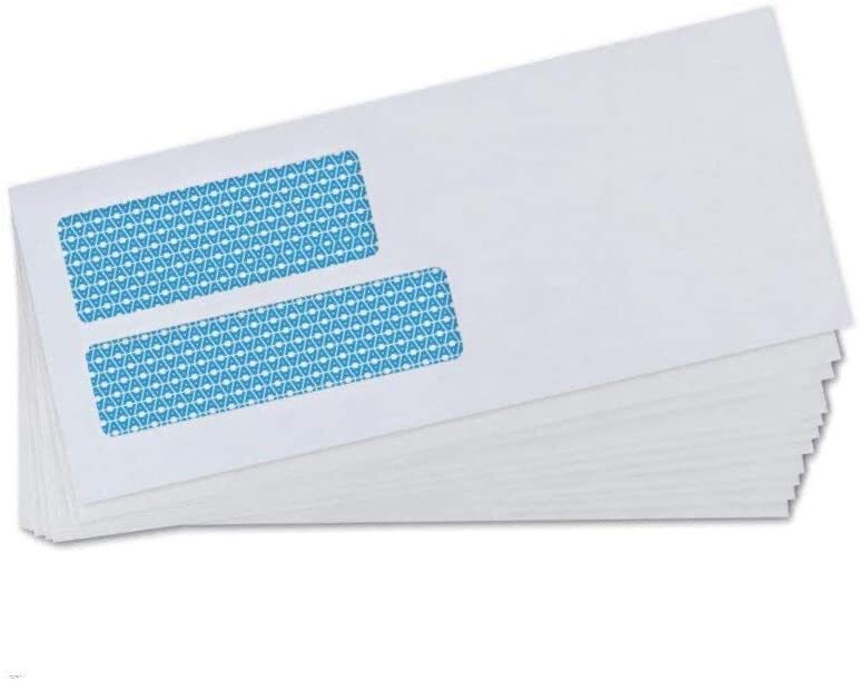 #10 Double Window Security Envelopes - Self Seal - Security Tinted (30001)