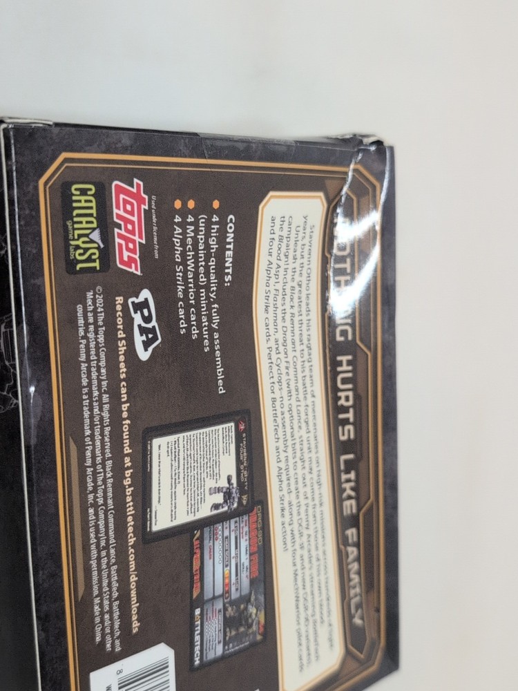 Battletech: Black Remnant Command Lance Damaged Box