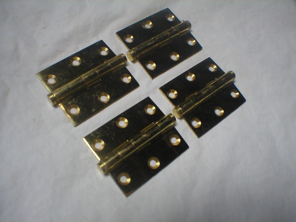 Vintage Solid Brass 3" Hinges