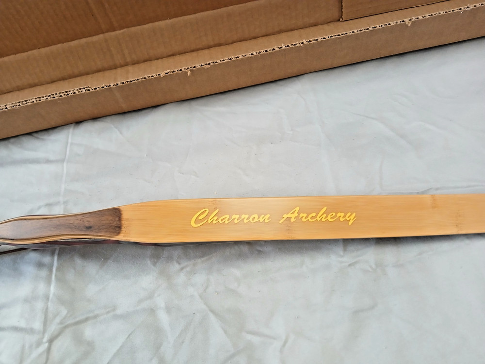 CHARRON ARCHERY - CUSTOM LONGBOW 60"AMO @ 32#