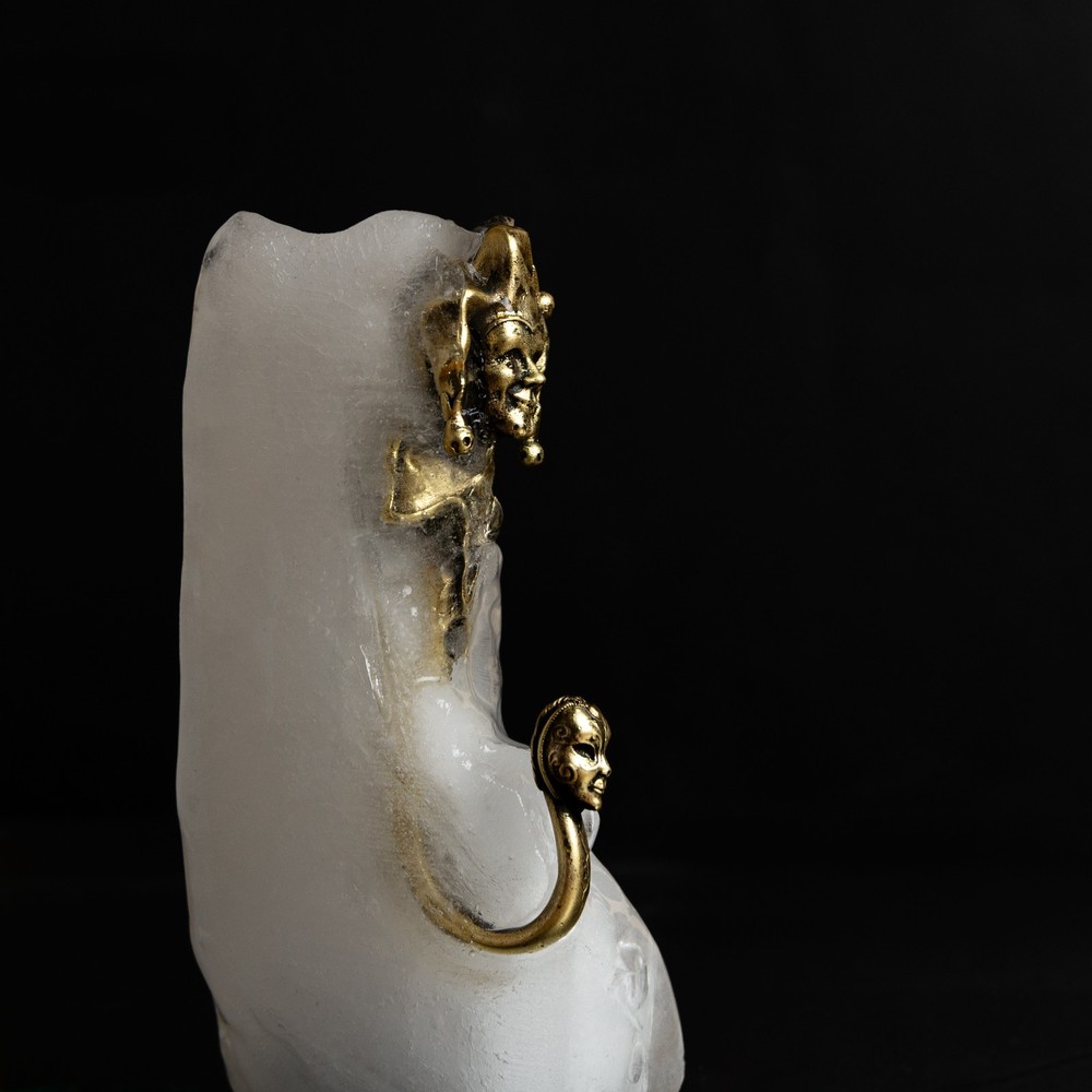 Brass Jester Wall Hook – Handmade Joker Hook, Medieval Solid Brass Decor