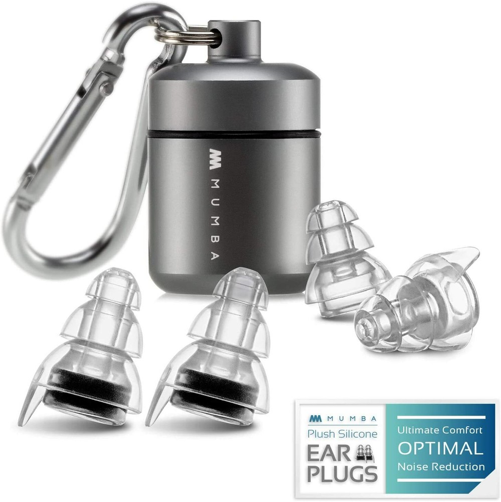 Mumba High Fidelity Ear Plugs, 24dB Advanced Filter Tech Ear Protection 2 Pack