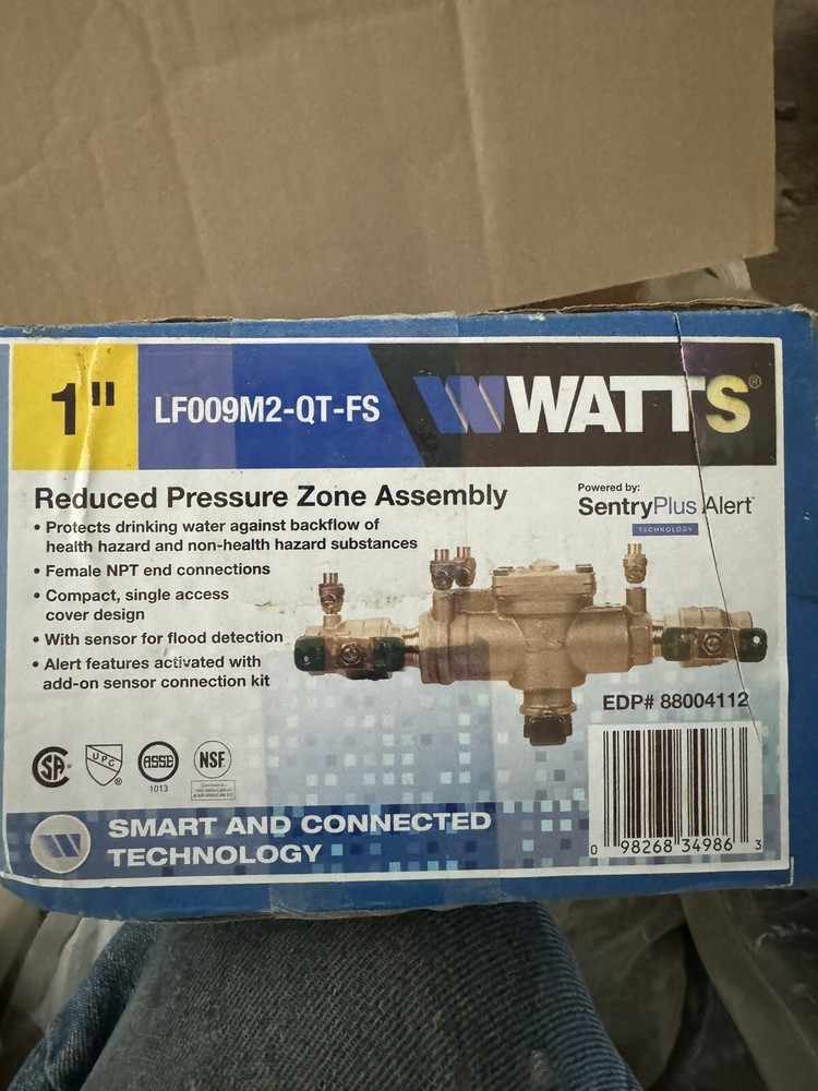 1” Watts Pressure Reducing Assembly