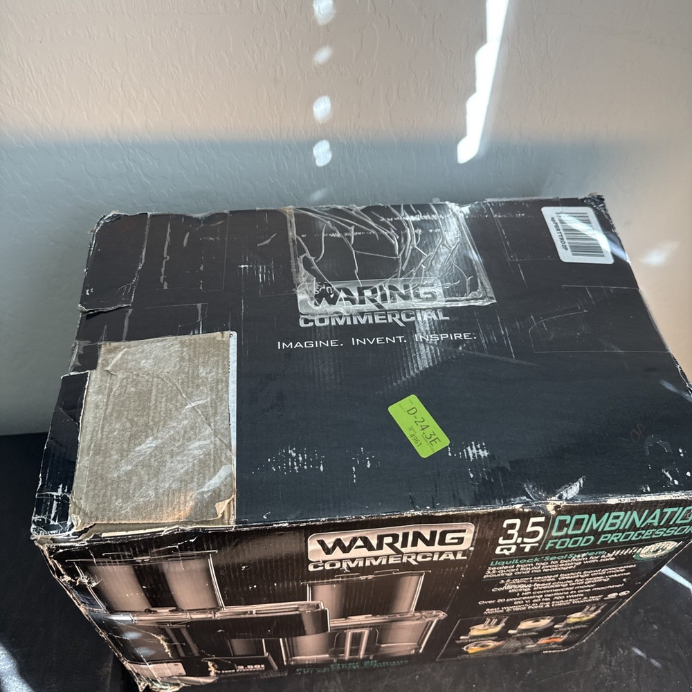 Waring WFP14SC 3.5 Quart Food Processor Continuous Feed with Batch Bowl New