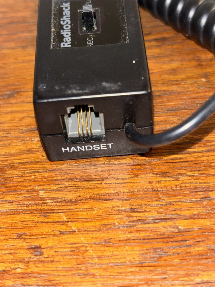 Radio Shack Telephone Handset Phone Mini Recording Control 43-1237 Untested