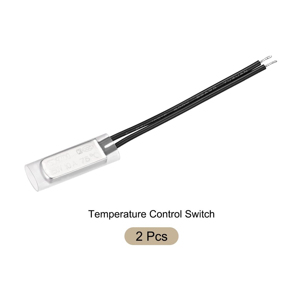 KSD9700 NC 75C Temperature Control Switch Thermostat Thermal Protector silver