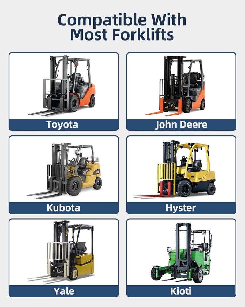 2pcs 84 Inch Forklift Extensions, 4.5 Width Fork Extensions, 5500 Lbs Capacity