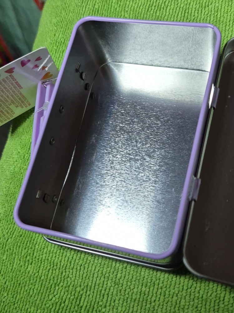 Claire's Metal Butterfly Mini Lunchbox Empty Storage Container